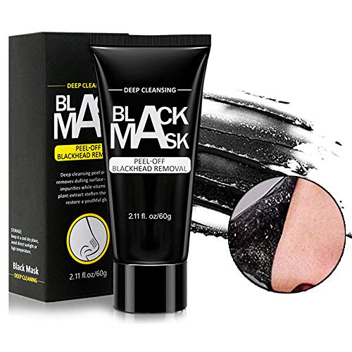 Blackhead Remover Mask - Black Blackhead Remover Mask Strips, Deep Cleansing Facial Mask for Face and Nose Activated Charcoal Peel Off Mask - Thumbnail 6
