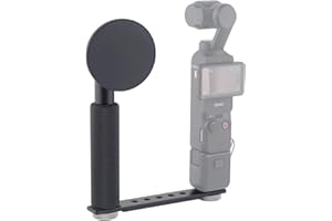 Rigdance Magnetic Phone Holder with Handle Grip for DJI Osmo Pocket 3, Pocket 3 Accessories Expansion Adapter with 1/4" Thread Hole, Compatible with Magsafe Phones