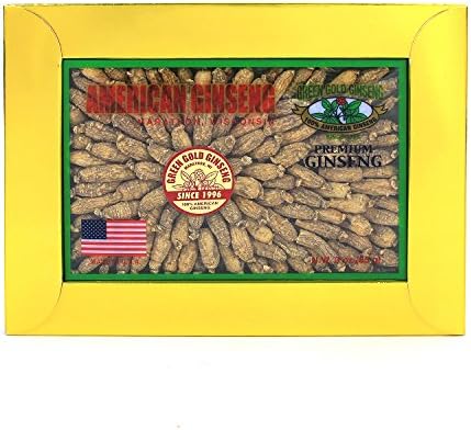 SKU CZ 126-3, Green Gold Ginseng Short American Ginseng Roots (Small #1, 3 oz)