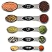 Best Magnetic Stainless Steel Measuring Metal Double Sided Spoons Set of 5 Nesting Tablespoons for Measure Dry and Liquid Ingredients for Home and Kitchen Scale