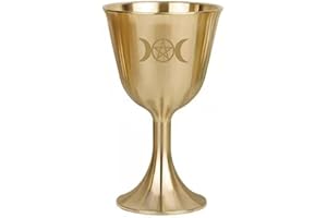 Altar Chalice | Goblet Tarot Card Divination Pentacle Chalice - Altar Goblet Engraving Pentagram Pattern, Ideal Novelty Gothi
