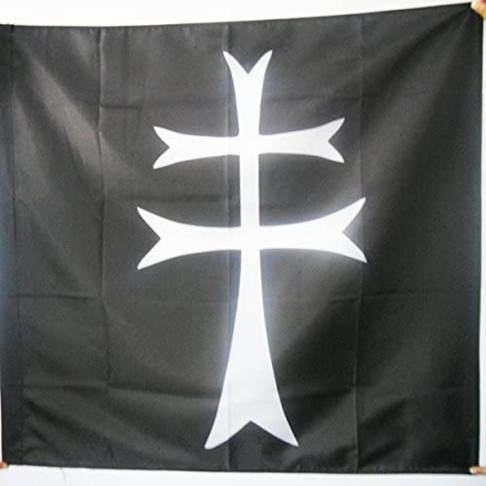 AZ FLAG - Order of the Holy Ghost Flag - 3x3 Ft - 100% Polyester Hospitals of the Holy Ghos Banner with Sleeve - Fade Resistant - Vivid Colors - 3' x 3' Feet - 90x90 Cm