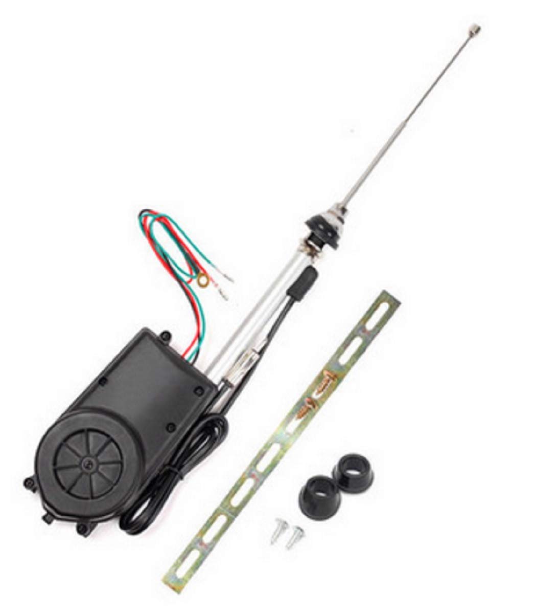 Amazon 〔mikan〕 汎用 FM AM カー ラジオ オート アンテナ セット キット 旧車 外車 国産車 カスタム ラジオ