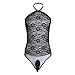 YiZYiF Mens Lingerie Jumpsuit Lace Sissy Pouch Transparent Panties Underwear