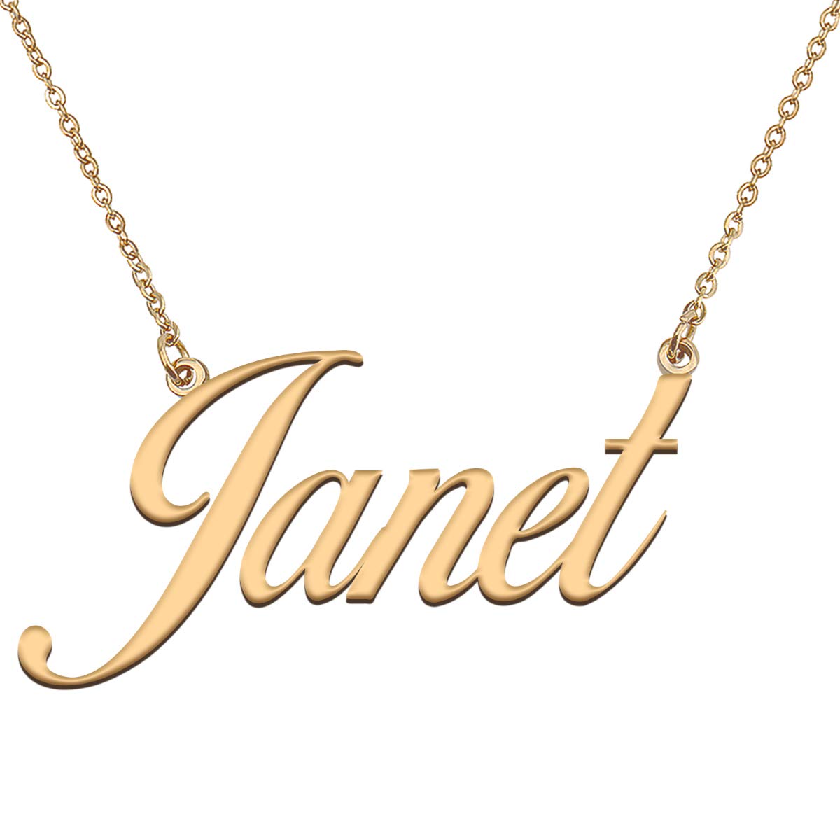 HUAN XUN Customized Custom Simple Any Name Necklace