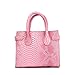 CMK Trendy Kids Colorful Python Grain Kids Crossbody Handbags for Girls with Little Rhinestone Sheep (80013_Pink)