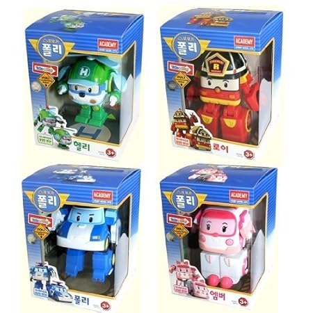 Robocar Poli Poli Helly Amber Roy Transforming Robot Toy - 