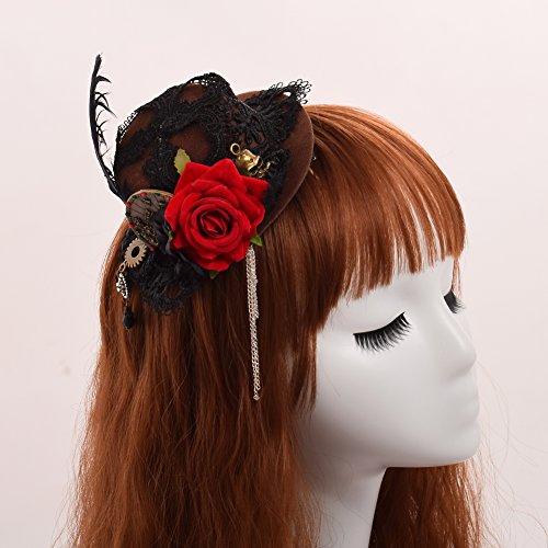 BLESSUME Flower Mini Hat Hair Clip - Image 4