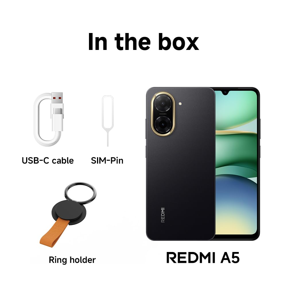 Xiaomi Redmi A5 Smartphone – 3GB+64GB, 6.52