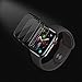 【Upgraded Version】【Full Glue Coverage】 Apple Watch Series 4 44mm Screen Protector, TopACE 9H Hardness Full Coverage Bubble Free Tempered Glass 0.3mm Film for Apple Watch Series 4 44mm (Black)