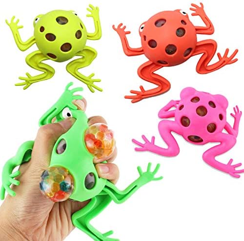 squeeze bulb jumping frog toy