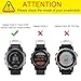 Fintie Band for Garmin Fenix 5X Plus/Tactix Charlie Watch, Nylon Sport Loop Replacement Strap Bands with Adjustable Hook‑and‑Loop Fastener for Garmin 3 HR/5X/5X Plus/Tactix Charlie Smartwatch, Black