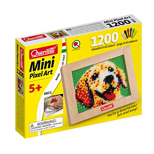 Quercetti Mini Dog Pixel Art for Ages 5 + (Made in Italy)