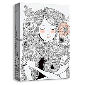 Canvas Wall Art Neighbor Girl Abstract...