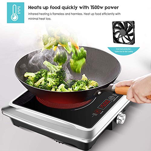 1 Techwood+Portable+Single+Burner+Infrared