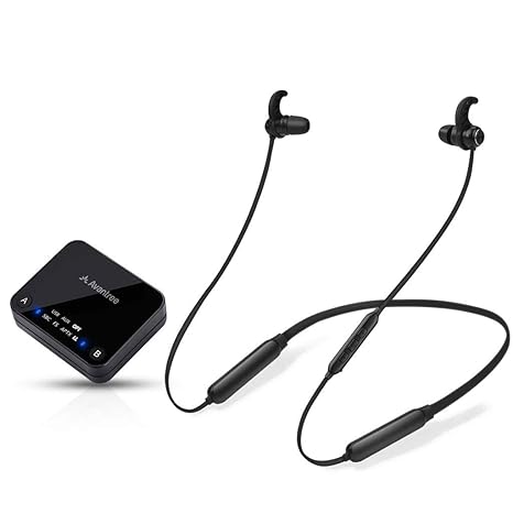 2019 Avantree HT4186 Funkkopfhörer Nackenbügel Kopfhörer für Fernseher und PC mit Bluetooth Transmitter (Optisch, RCA, 3.5mm 
