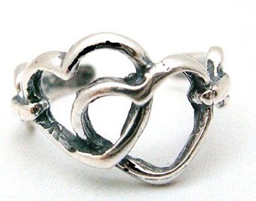 Ear Cuff Hollow Love Hearts Design .925 Sterling Silver Include Special Gift Pouch.