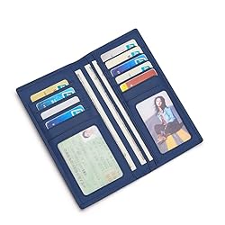 VANNANBA Checkbook Cover Long Slim Wallet for Men