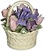 Cosmos 96365 Fine Porcelain Floral Basket Figurine, 3-3/4-Inch