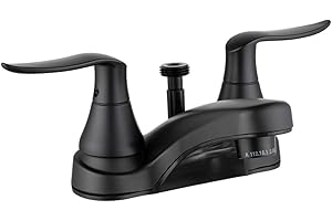 Dura Faucet DF-PL720LH-MB RV Bathroom Faucet with Winged Levers and Shower Hose Diverter (Matte Black)