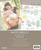 Pinnacle Frames and Accents Photo Album Refill Pages, 8.5-Inch by 11-Inch