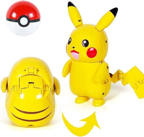 Amazon ポケモン ポケットモンスター 変形おもちゃ 贈り物 ピカチュウ ロボット 子ども向けフィギュア ホビー