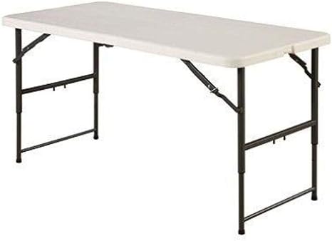 Mesa Dobrável Polietileno com Ajuste na Altura até 85 cms 1.22x0.60 cms