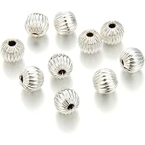 Lot De 500 Perles à Sertir En Laiton Plaqué Argent De 2 X 2 Mm Pour La