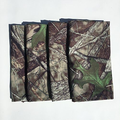 17" x 17" HTC Fall True Timber Camo Napkins (4 Pack) Restaurant Quality Fabric Machine Wash and Dry No Wrinkles No Iron No Stains! Made in USA Camouflag