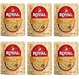 Royal Lemon, Garlic, and Herb Basmati White Rice and Chickpeas - Ready to Heat Basmati Rice - (6 Pack) 8.5 oz Microwaveable Pouch