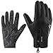 RockBros Cycling Winter Mountain Bike Motorcycle Windproof Touch Screen Gloves Fleece Thermal Anti-Skid Full Finger Gloves