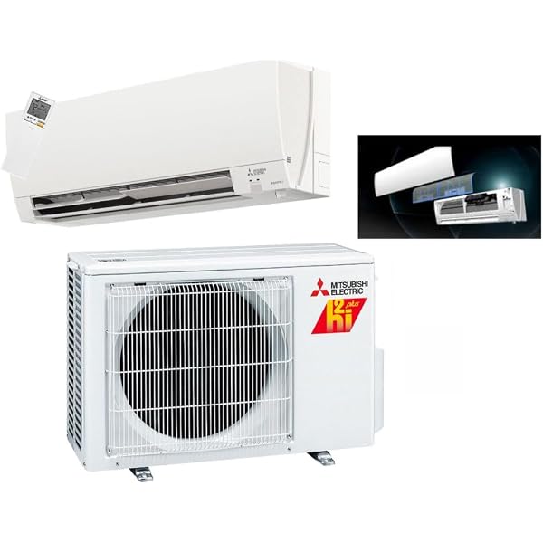 Amazon.com: Mitsubishi 6,000 BTU Ductless Split System AC SEER 33.1 Cool u0026  Hyper Heat Most Energy Efficient : Home u0026 Kitchen