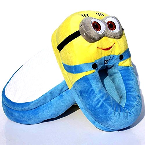 carry trip unisex minion despicable me blue cotton slippers