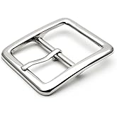 CRAFTMEMORE 1pc 1.5 Inches Single Prong Belt Buckle Square Center Bar Buckles Leather Craft Accessories SC711