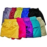 poppip 6 pcs Hip 48-52 inches Sheer Nylon Solid Color with lace granny Brief Underwear woman silk panty high full waist plus size smoothing coverage giant adult elderly