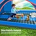 Overmont Extra 4.7in Thickness Sleeping Pad 26in Width Inflatable Camping Mat Ultimate Air Mattress Built-in Pump Waterproof for Hiking Road Trip