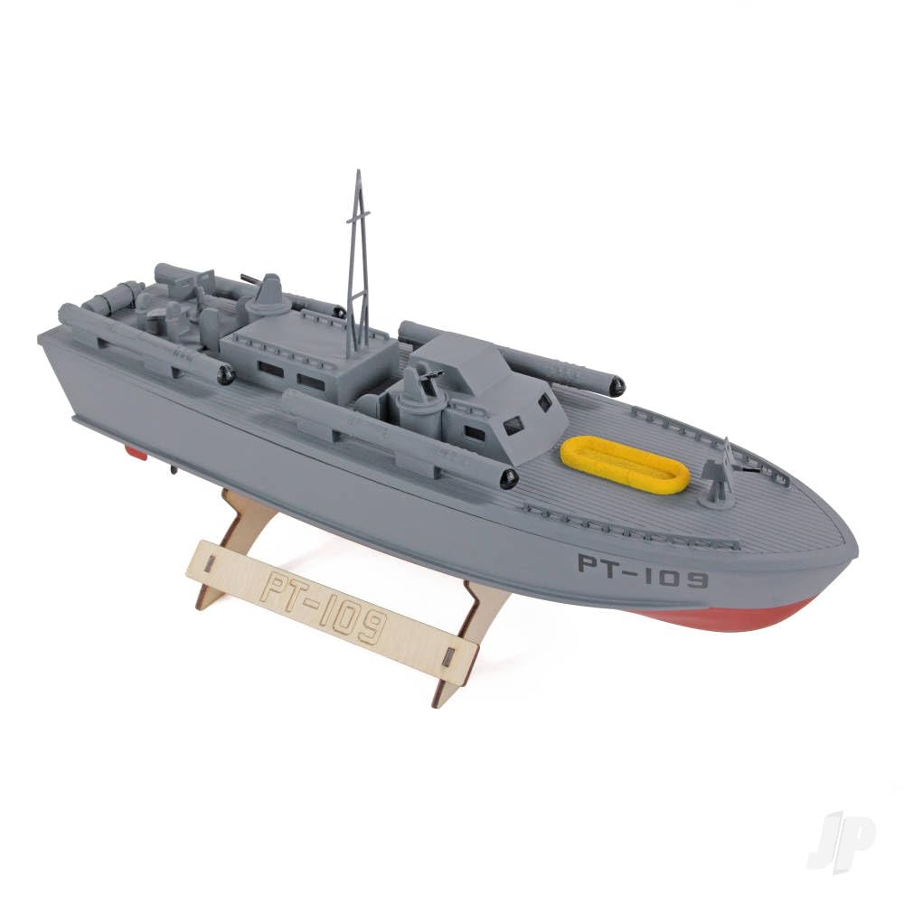 JP Perkins Model Boat - 1940's U.S. Navy PT-109 (Patrol Torpedo) Boat - All wood laser cut kit - can be used for RC or Static Display -
