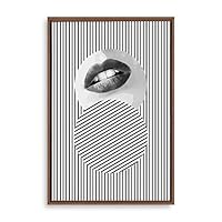 Framed Canvas Wall Art Modern Geometric Pattern Canvas Prints Home Artwork Decoration for Living Room,Bedroom - 16x24 inches