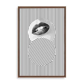 Framed Canvas Wall Art Modern Geometric Pattern Canvas Prints Home Artwork Decoration for Living Room,Bedroom - 16x24 inches