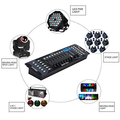 MARYGEL 192 CH DMX 512 Controller, Dmx Console for Stage Lights,Dj Lights, Par Lights, Moving head lights, Pubs, Disco. - Thumbnail 2