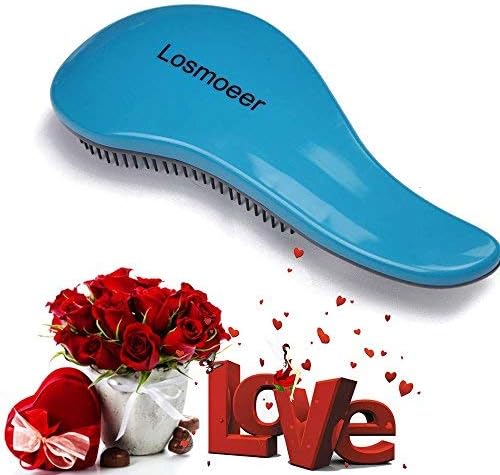 Detangling Hair Brush - Professional Salon Elite Detangle Brush, Detangler Hair Comb for Adults and Kids (Peacock Blue)