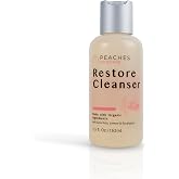 Peaches Skin Care Restore Cleanser - Post-Workout Vegan Face Wash, 5.5 oz | Post-workout face wash with gotu kola, lemongrass and eucalyptus to cleanse sweat, oil and daily buildup from all skin types.