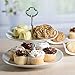 Klikel 2 Tiered Serving Stand - Serving Tray For Parties - Square Platter For Cupcakes Fruits Dessert or Tea - Cake Pop Stand And Buffet Server