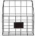 Brown Metal Wire Wall Magazine Rack Bin/Newspaper Rack/Wall Mounted Mail Sorter with Chalkboard Label