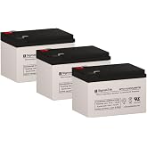 SigmasTek Razor MX650 Dirt Rocket Compatible Battery Pack of 3, 12V 12Ah F2