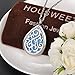 HOUSWEETY Aromatherapy Essential Oil Diffuser Necklace-Stainless Steel Locket Pendant,12 Refill Pads(Non-engraving)