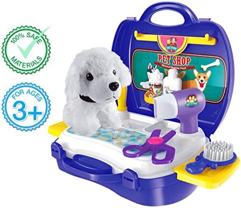 KORU Puppy Carrier toy pretend play puppy With Little Puppy Toys for Girls and Boys