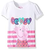 Peppa Pig Toddler Girls' Clothing Shop (Multiple Styles), T-Shirt White, 2T