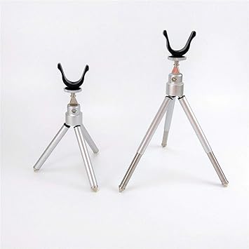 Amazon Bluebowl 角度調節機能付 伸縮 モバイル コンパクト ミニ チビ ポケット 三脚 スタンド ロッドホルダー 釣り竿 ホルダー ロッドスタンド ワカサギ 穴釣り 氷上 堤防 置き竿 アウトドア 釣り Bluebowl 竿掛け ロッドホルダー