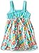 Youngland Girls' Multi Colored Knit to Poplin Sundress